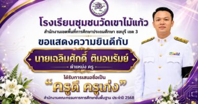 ขอแสดงความยินดี กับคุณครูที่ได้รับการเสนอชื่อเป็น ครูดี ครูเก่ง